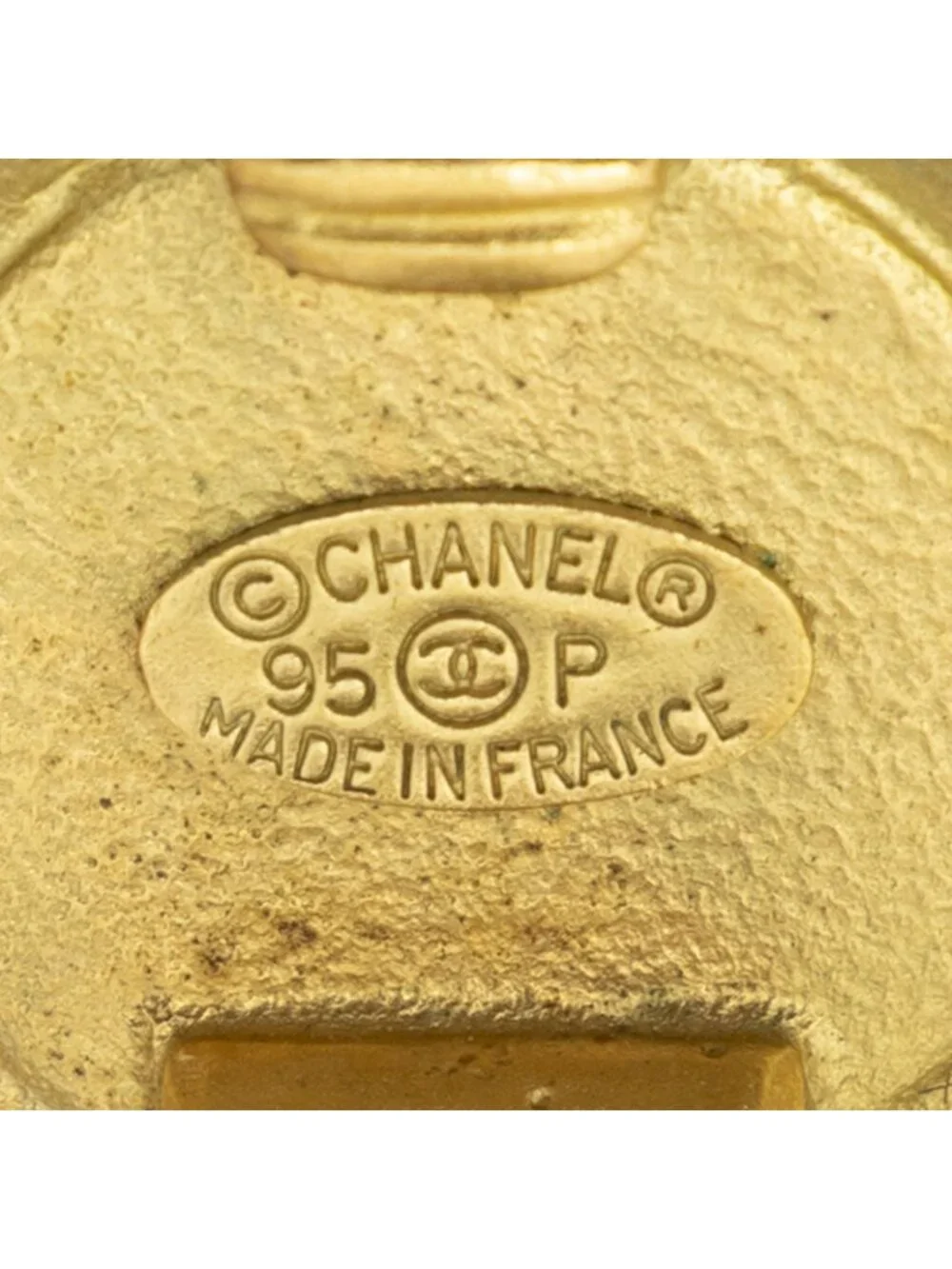 Chanel CC Logo Heart Clip Type Necklace Gold Plated